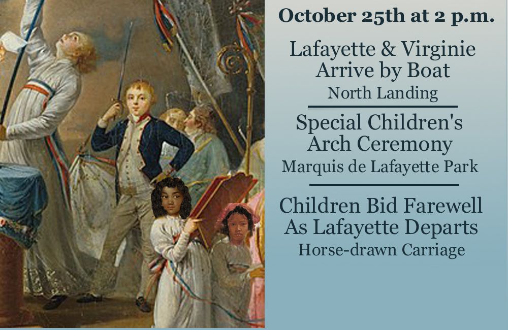 Children Welcome Lafayette to Portsmouth