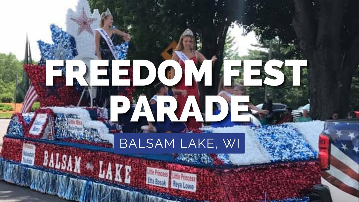 Balsam Lake Freedom Fest Parade