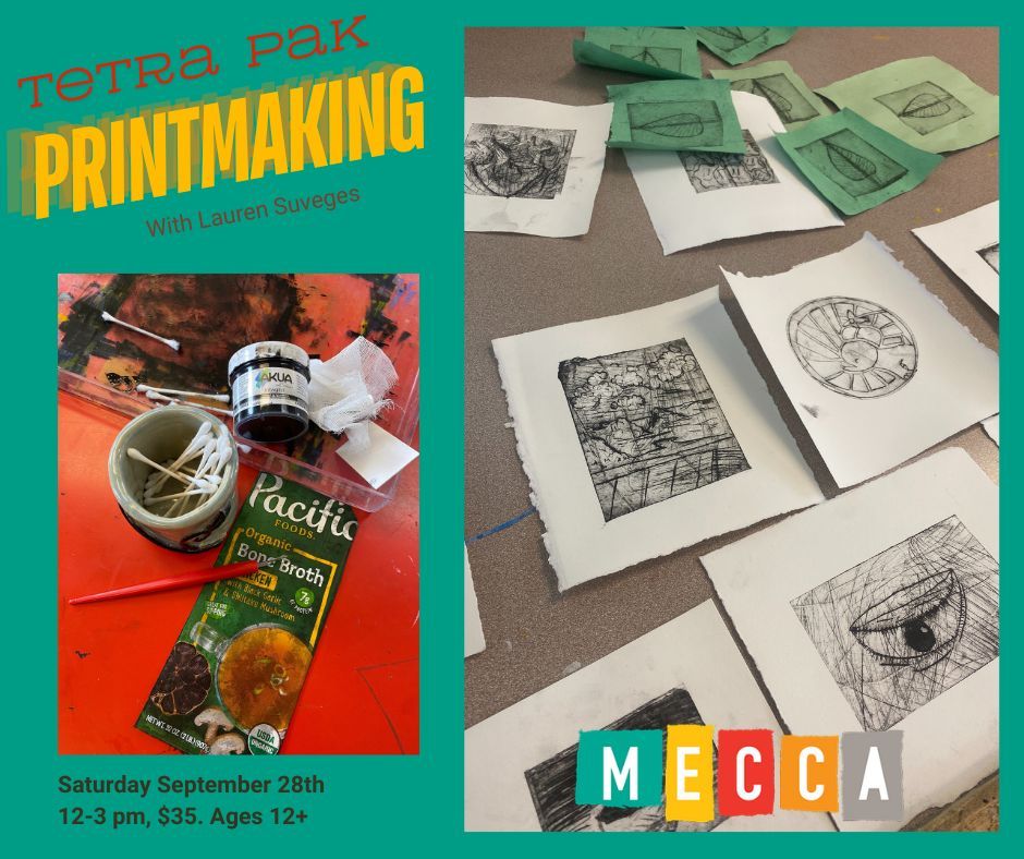 Tetra Pak Printmaking with Lauren Suveges