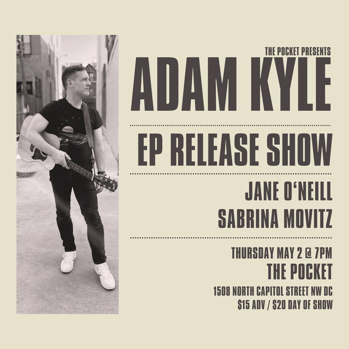 The Pocket Presents: Adam Kyle w\/ Sabrina Movitz + Jane O'Neill