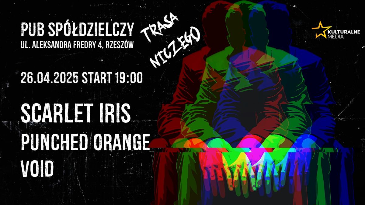 TRASA NICZEGO - RZESZ\u00d3W - SCARLET IRIS & PUNCHED ORANGE & VOID