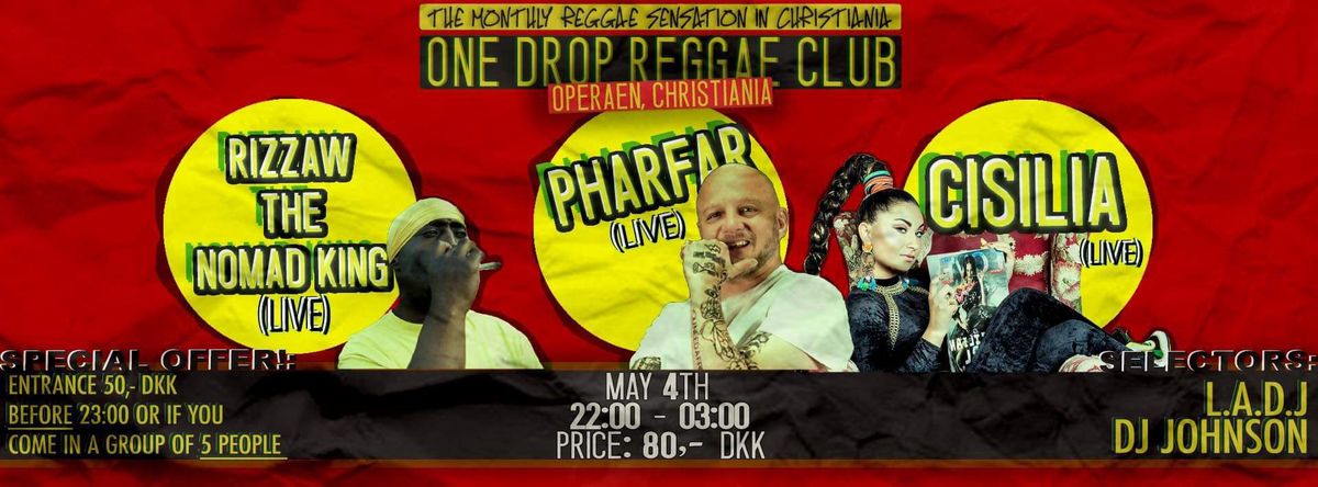 One Drop Reggae Club Marijuanna-march afterparty