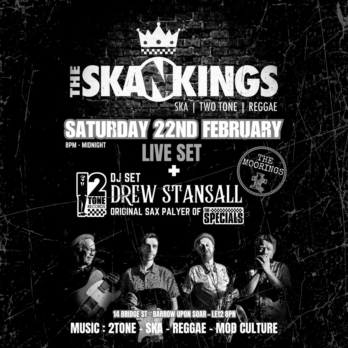 LIVE : THE SKANKINGS + DJ SET DREW STANSALL  (THE SPECIALS)