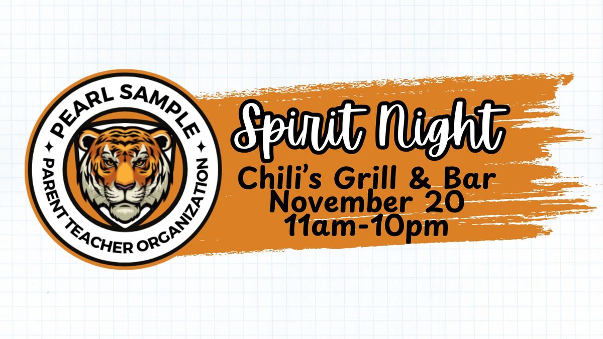 Pearl Sample PTO: Chili's Spirit Night