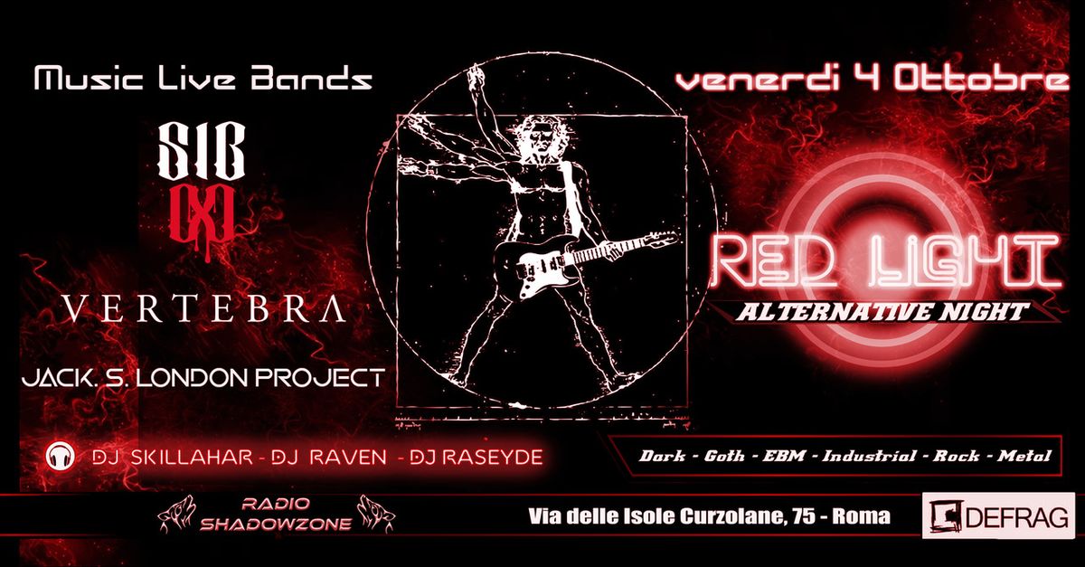 VENERDI 4 OTTOBRE \u25bc RED LIGHT @ DEFRAG