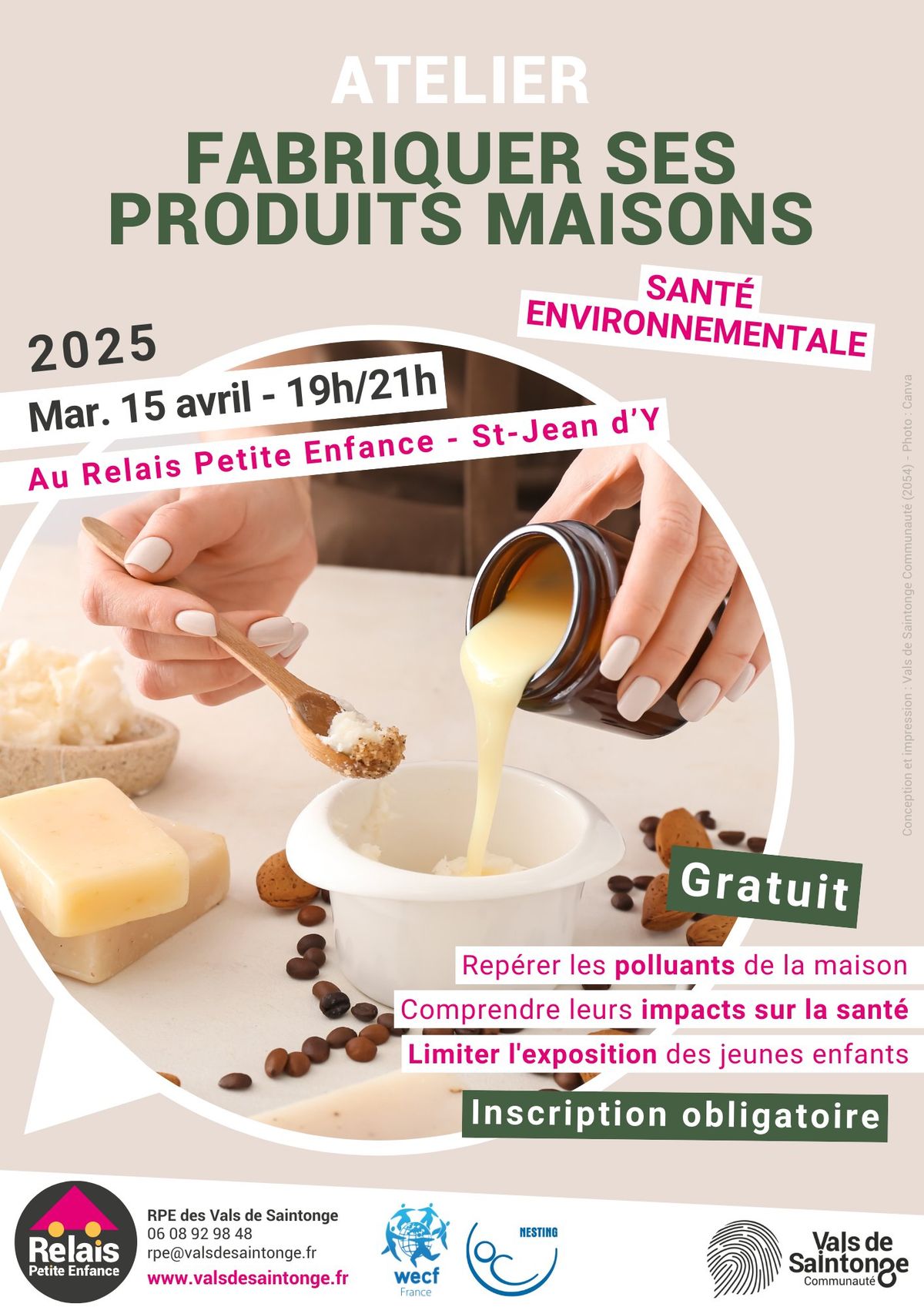 Atelier Fabriquer ses produits maisons (sant\u00e9 environnementale)