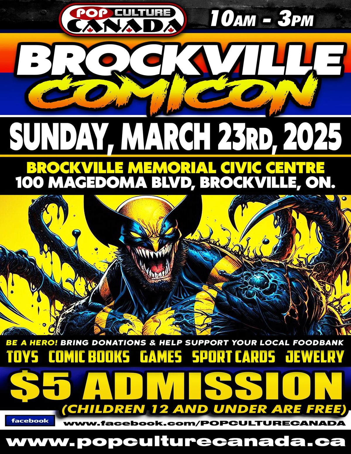 Brockville Comicon : March 23rd 2025