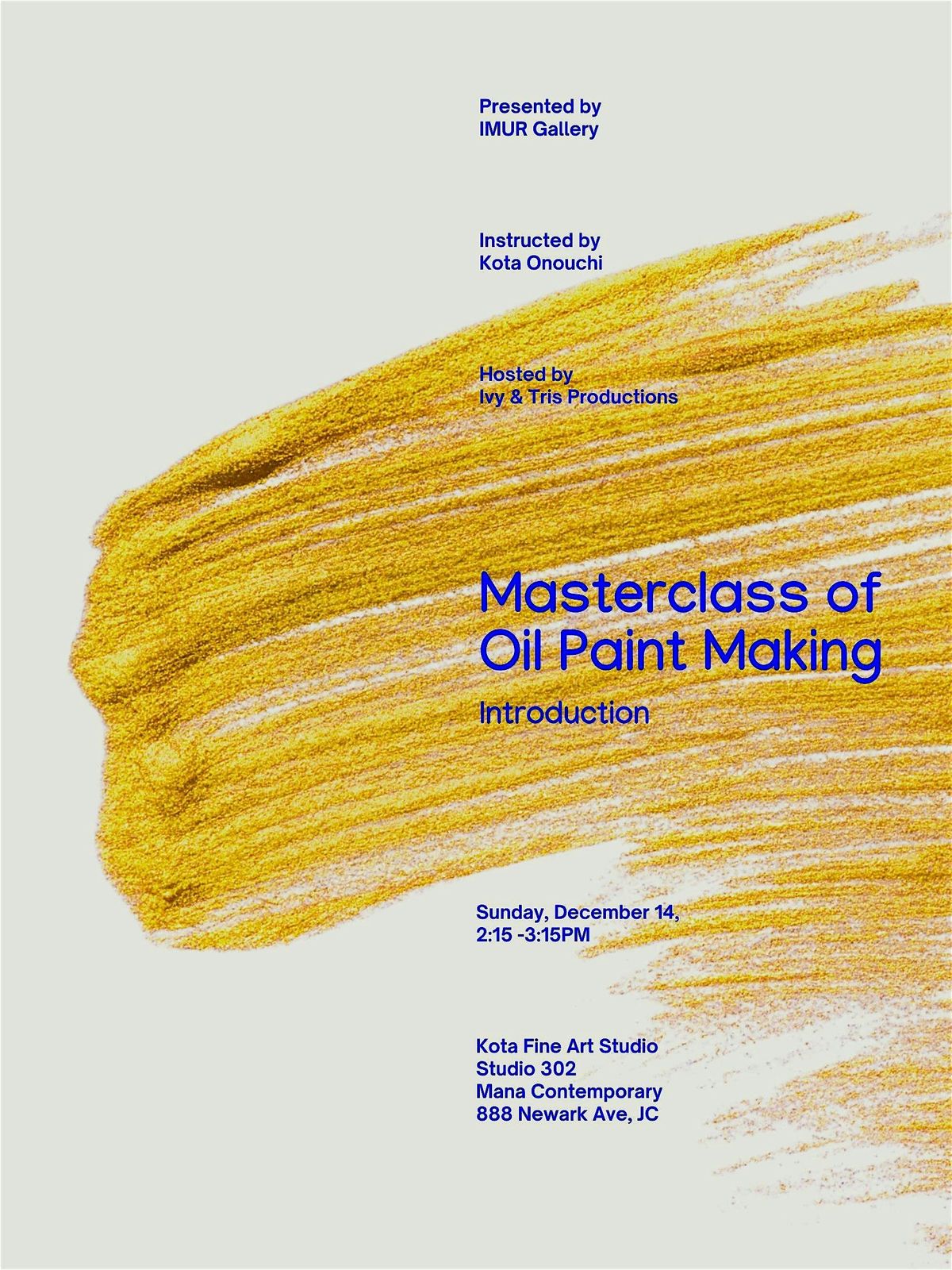 Masterclass of Oil Paint Making - Introduction