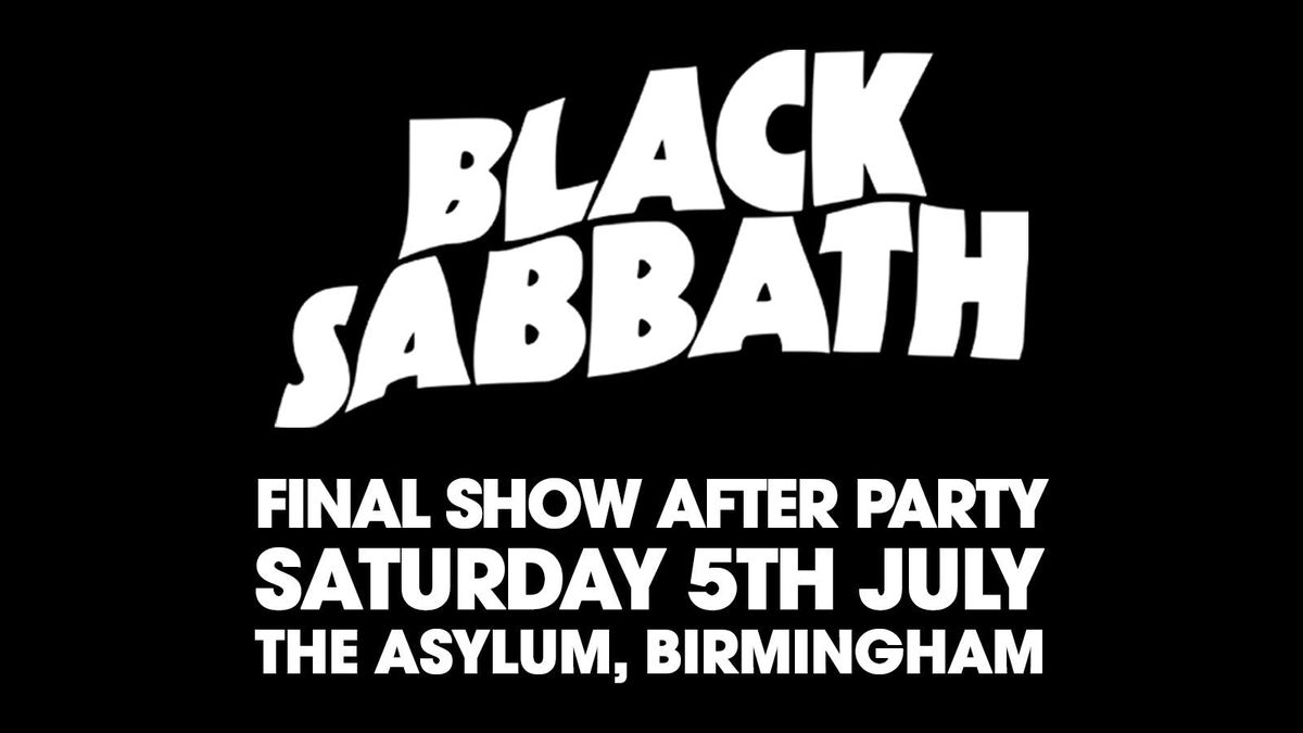 Black Sabbath: The Final Show Birmingham After Party