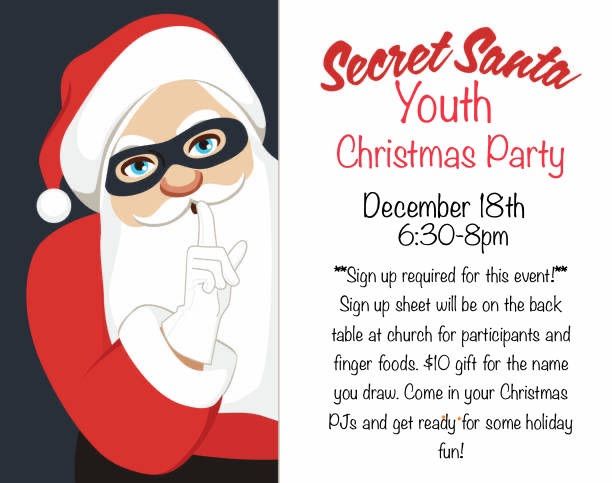 Secret Santa Youth Christmas Party 