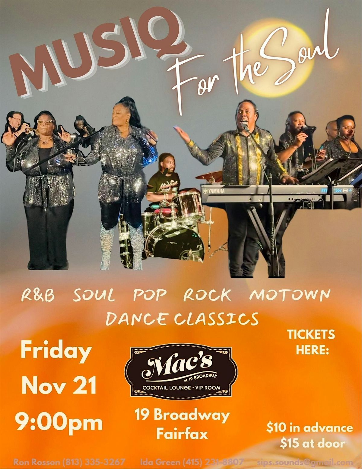 MUSIQ for the Soul \u2014 Live R&B, Soul, and Motown Night at Mac\u2019s