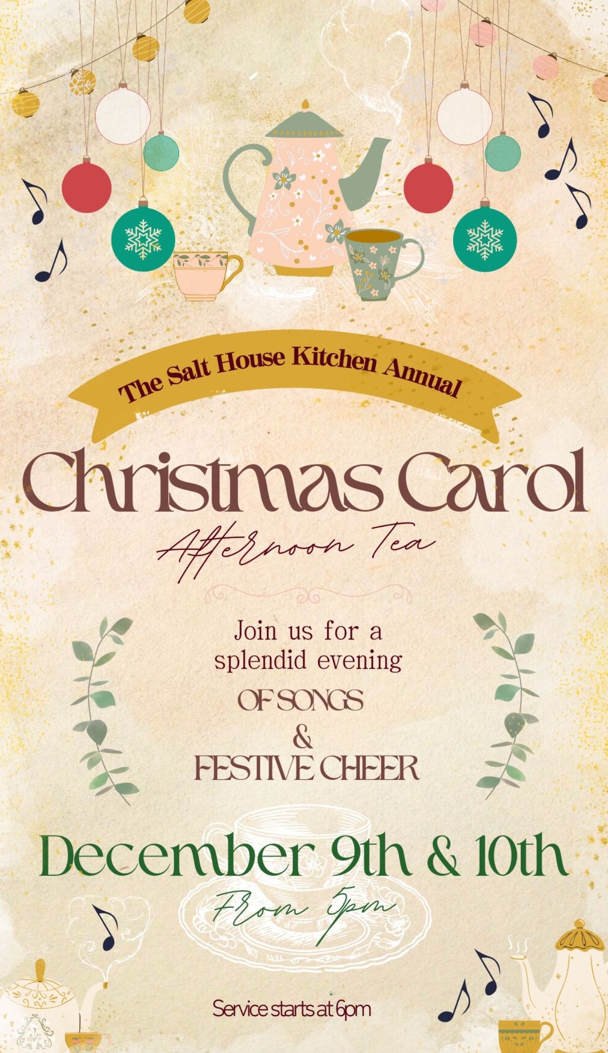 Christmas Carol High Tea