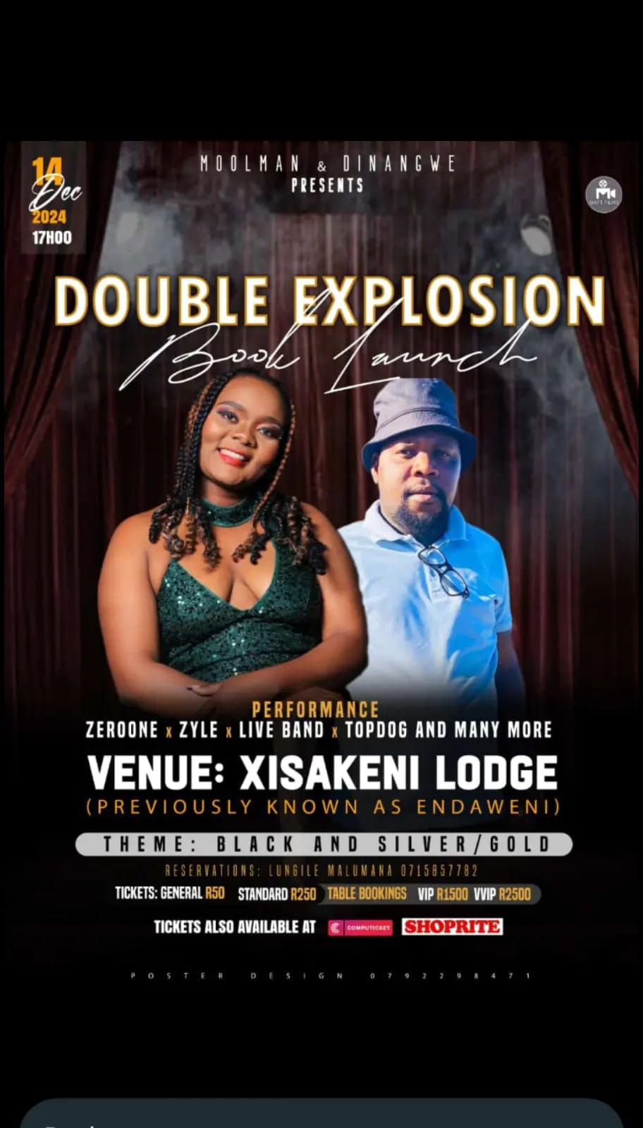 Moolman and Dinangwe double explosion book launch