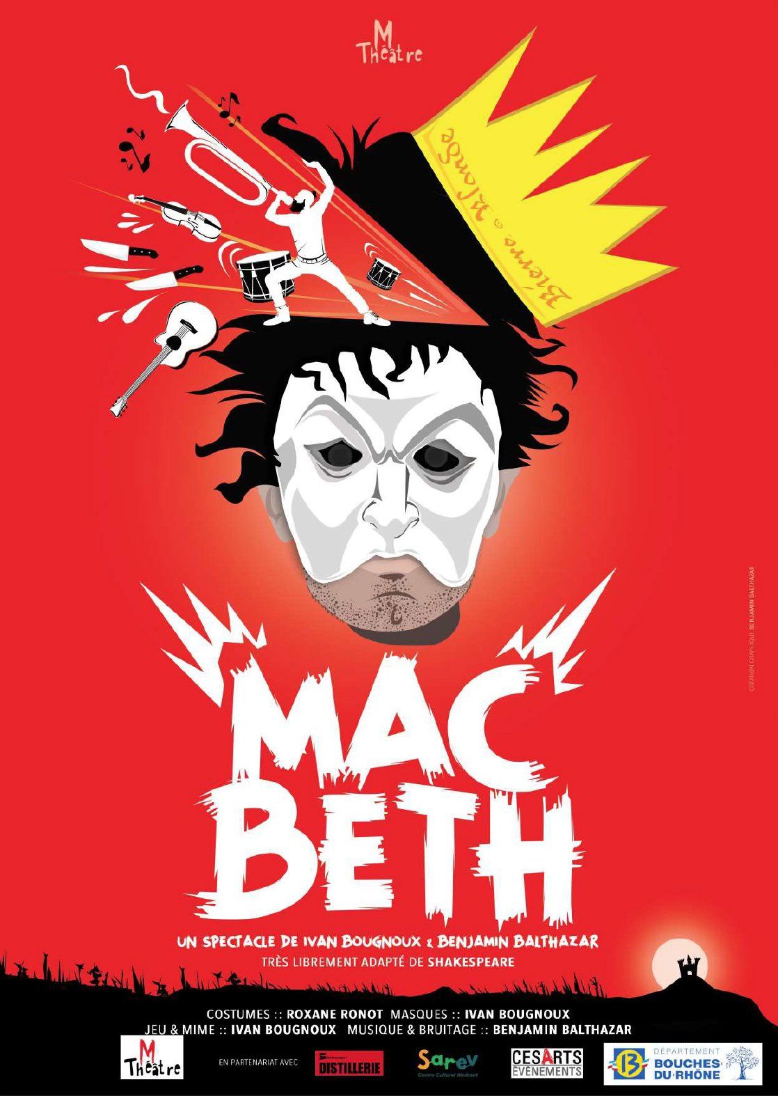 Macbeth (Arts du geste et du masque, musique, bruitage)