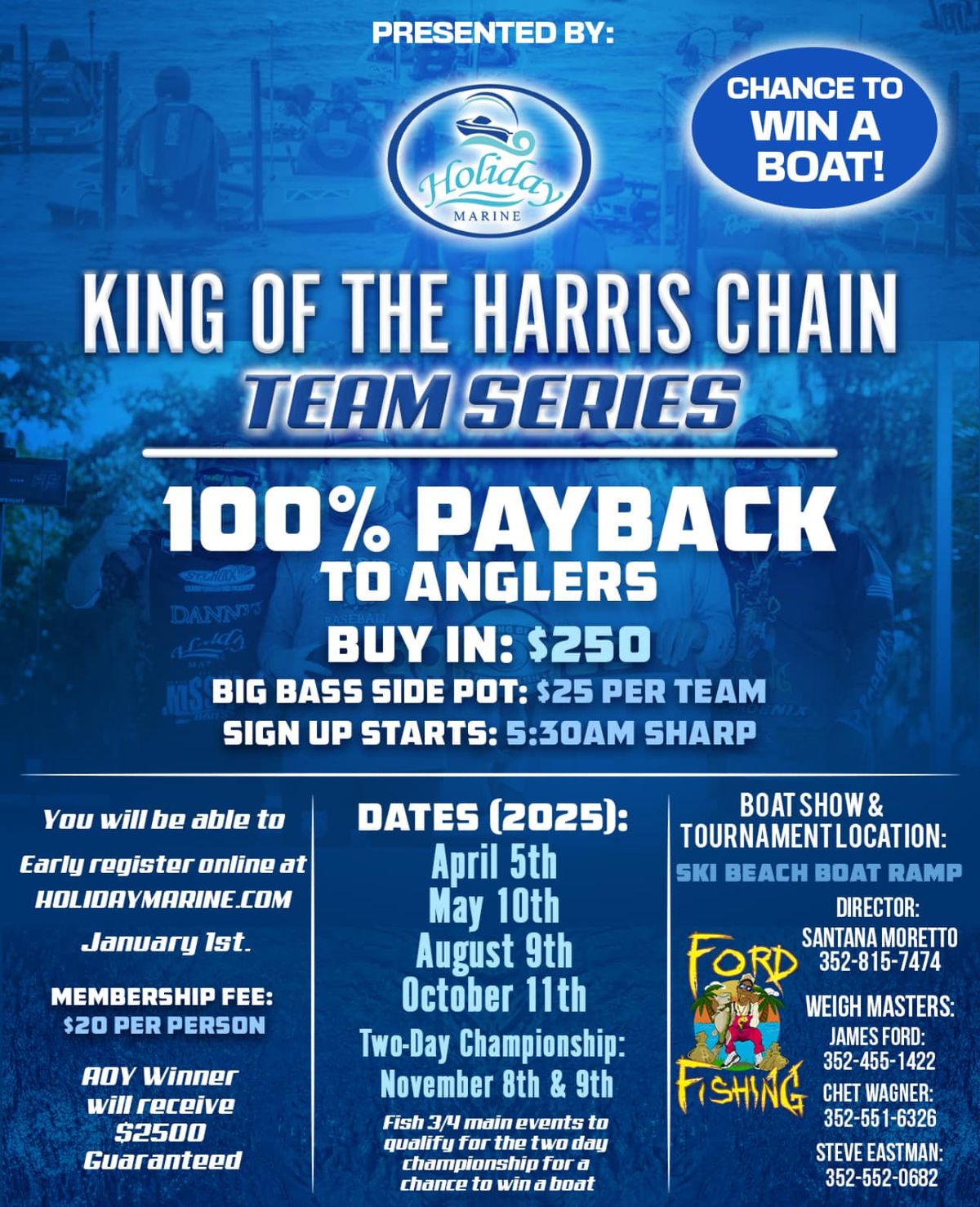 King Of The Harris Chain Event #1  April 5TH