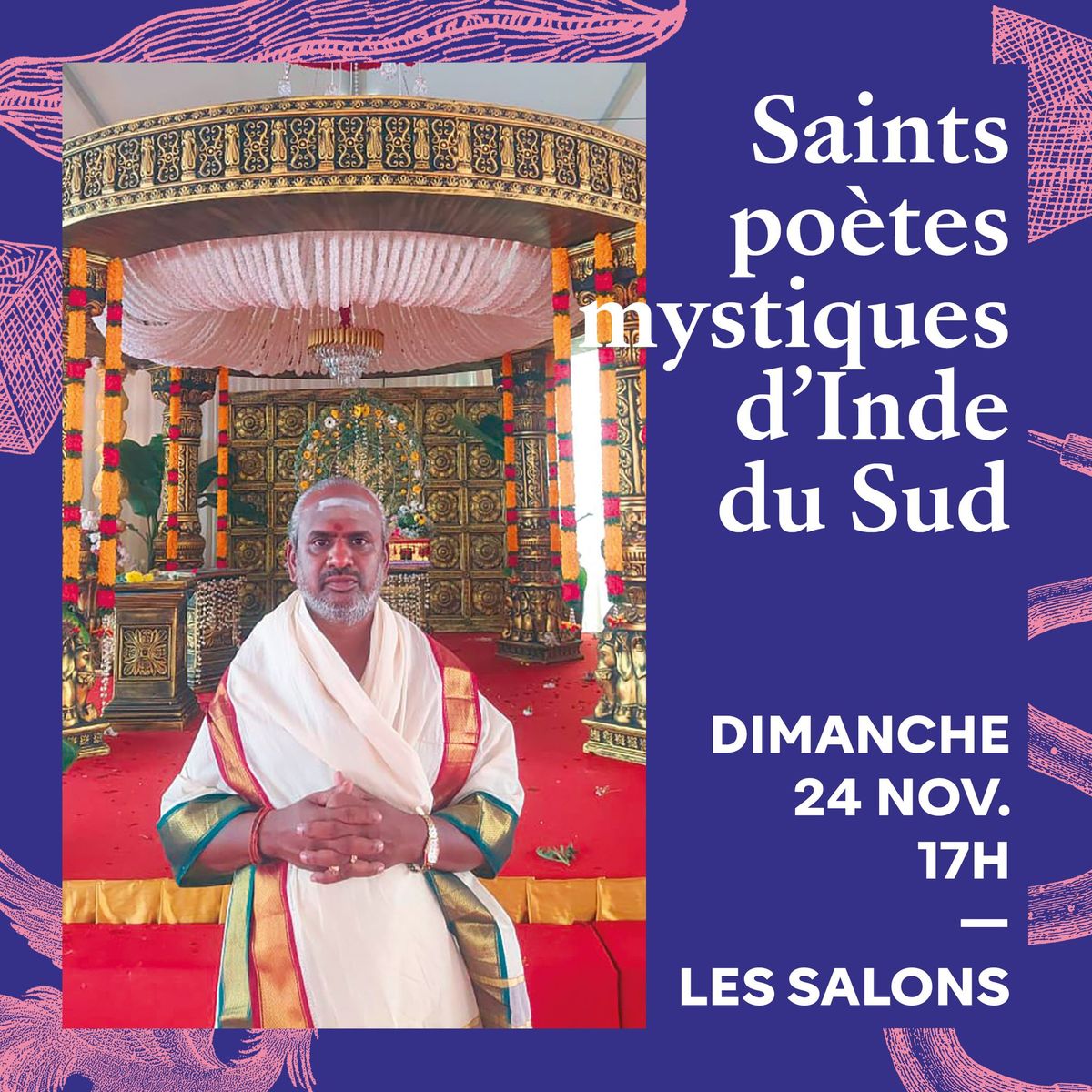 Concert Festival Musique et Mystique | 24 novembre | 17:00 | Saints po\u00e8tes mystiques d'Inde du Sud