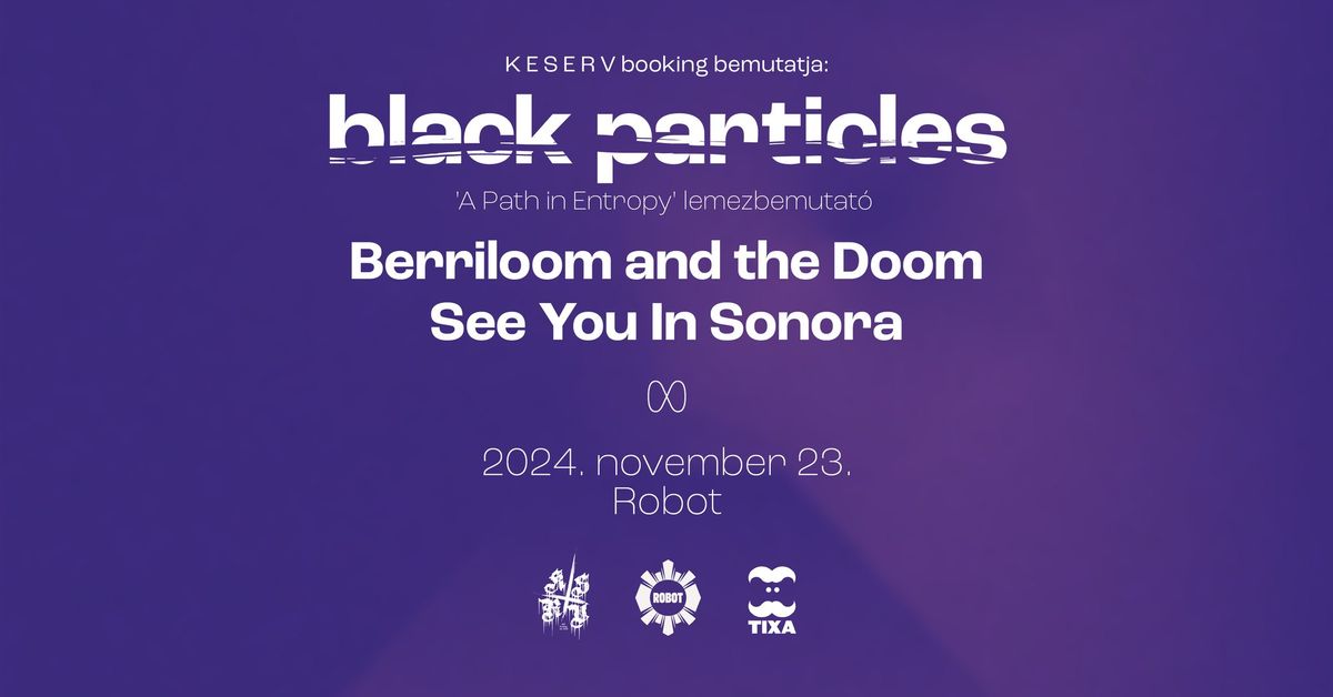 black particles [lemezbemutat\u00f3] \u00d7 berriloom and the doom \u00d7 See You in Sonora