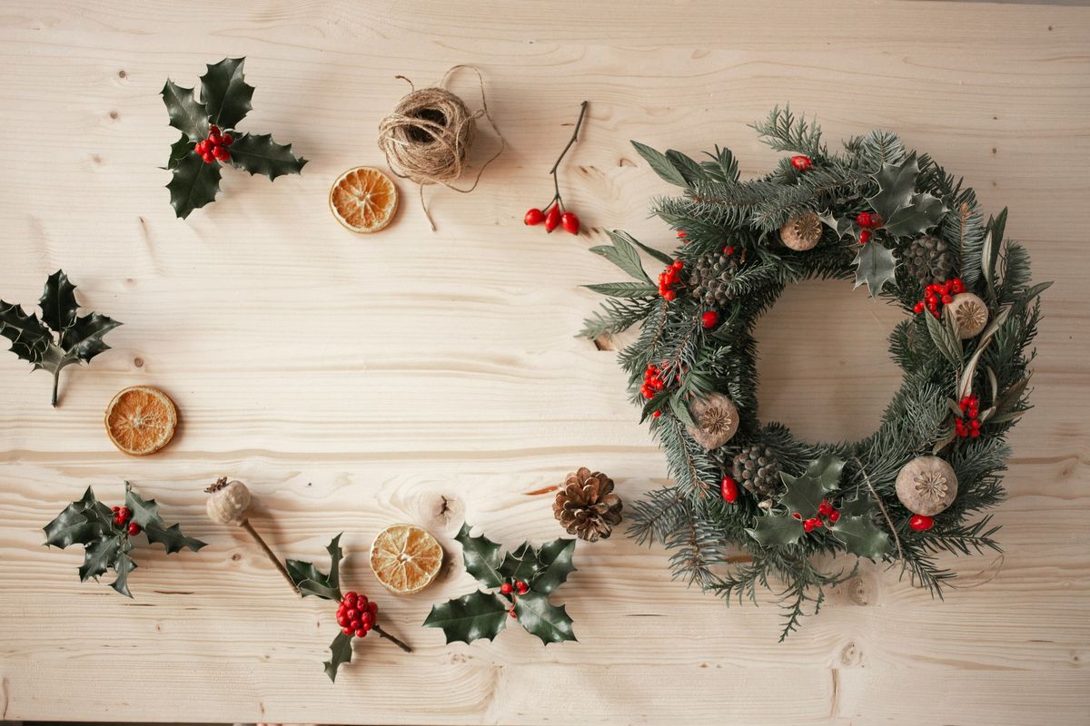 Luxury Christmas Wreath Workshop with The Flower Fox Studio