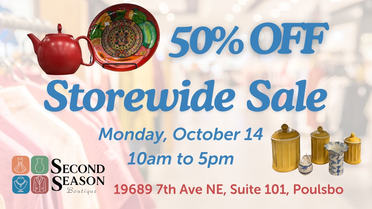 50% OFF Storewide at Second Season Boutique