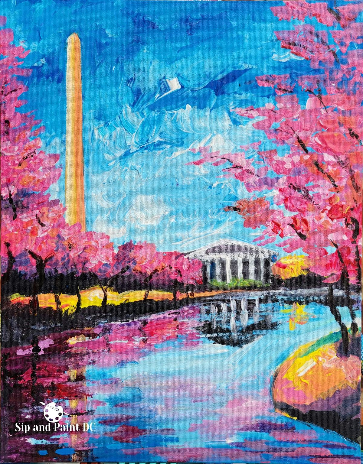 Sip and Paint Washington DC - Washington\u2019s Bloom