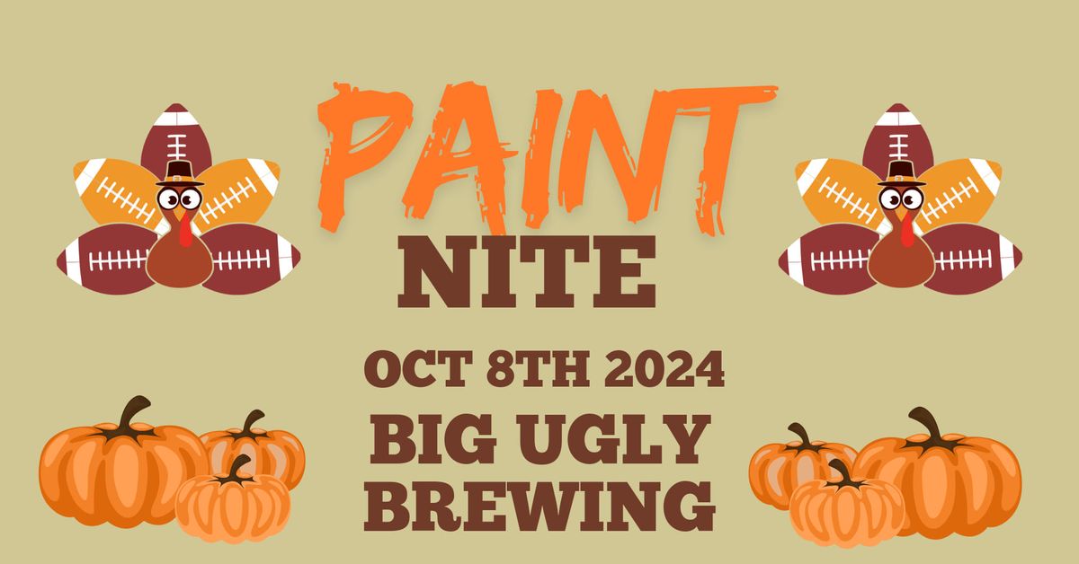 Football and Thanksgiving Paint Nite