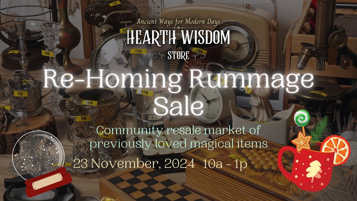 Re-Homing Rummage Sale