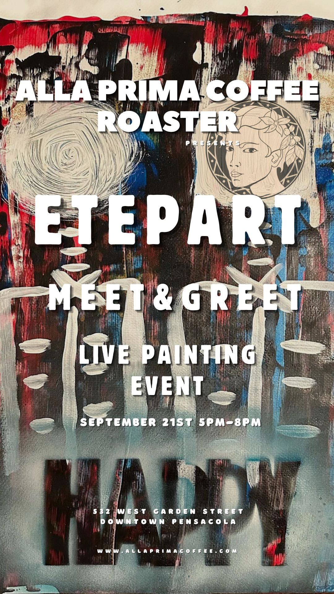 ALLA PRIMA Coffee Roaster x ETEPART  Meet & Greet + Live Painting 