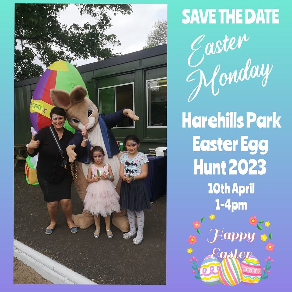HAREHILLS PARKEASTER EGG HUNT 2023 , Harehills Park Bowling Club, Leeds