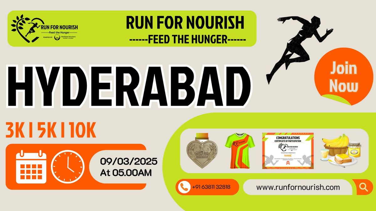 Run For Nourish | Feed The Hunger | Hyderabad