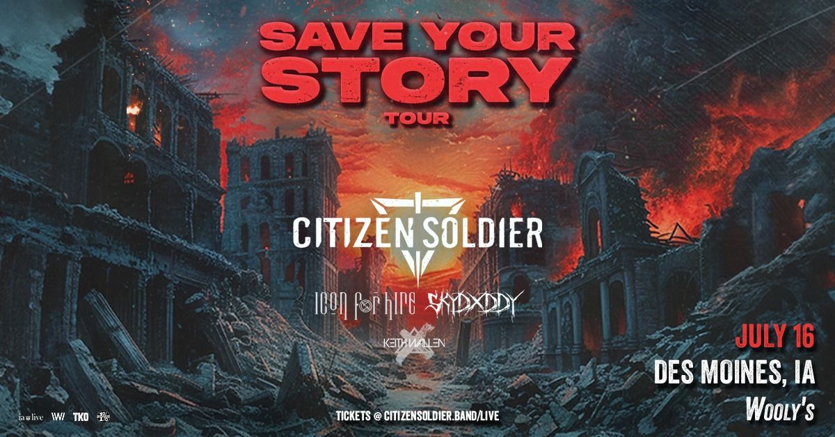 Citizen Soldier with Icon For Hire, Skydxddy, & Keith Wallen at Wooly's