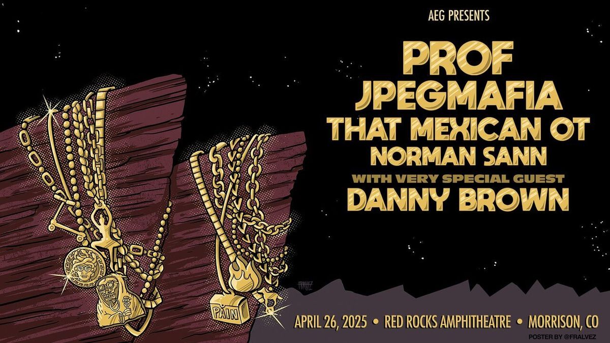 Prof with Danny Brown, Jpegmafia, Norman Sann, and That Mexican OT at Red Rocks Amphitheatre