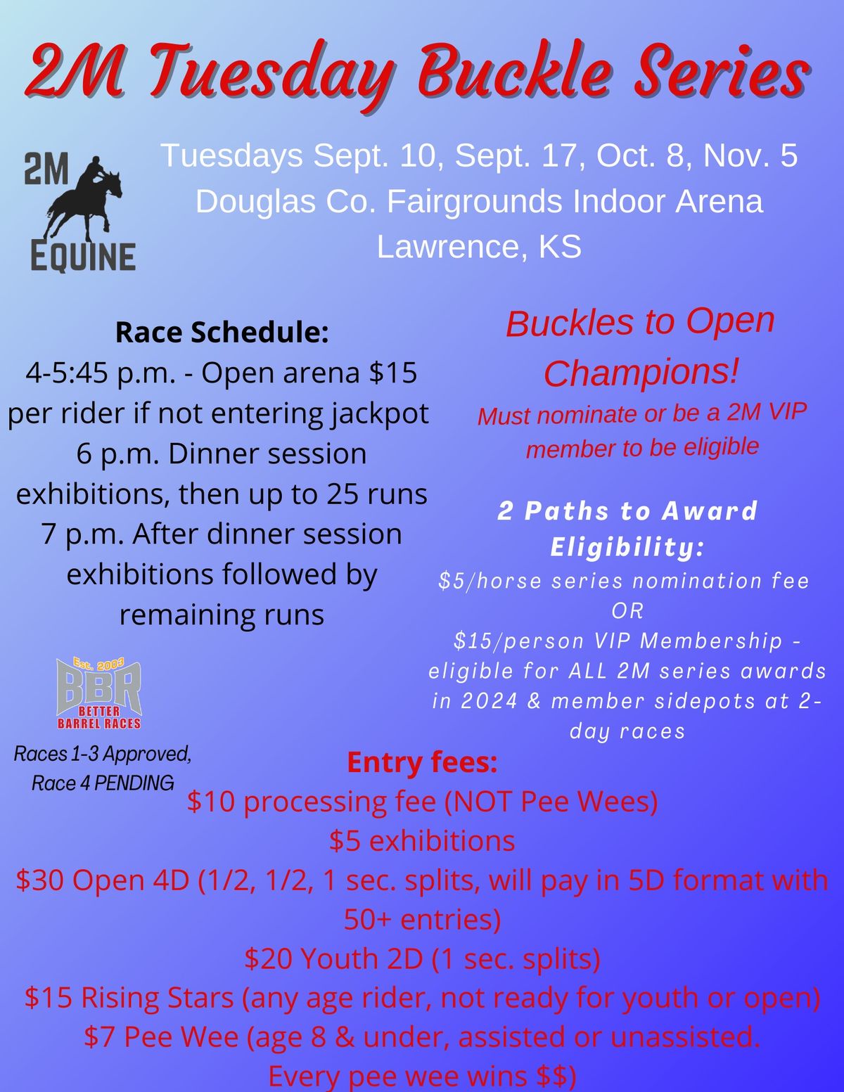 2M Tuesday Buckle Series Race 3