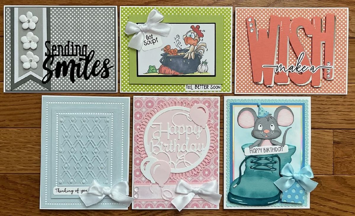 January Assorted Card Class at Scrapmania with Nikki