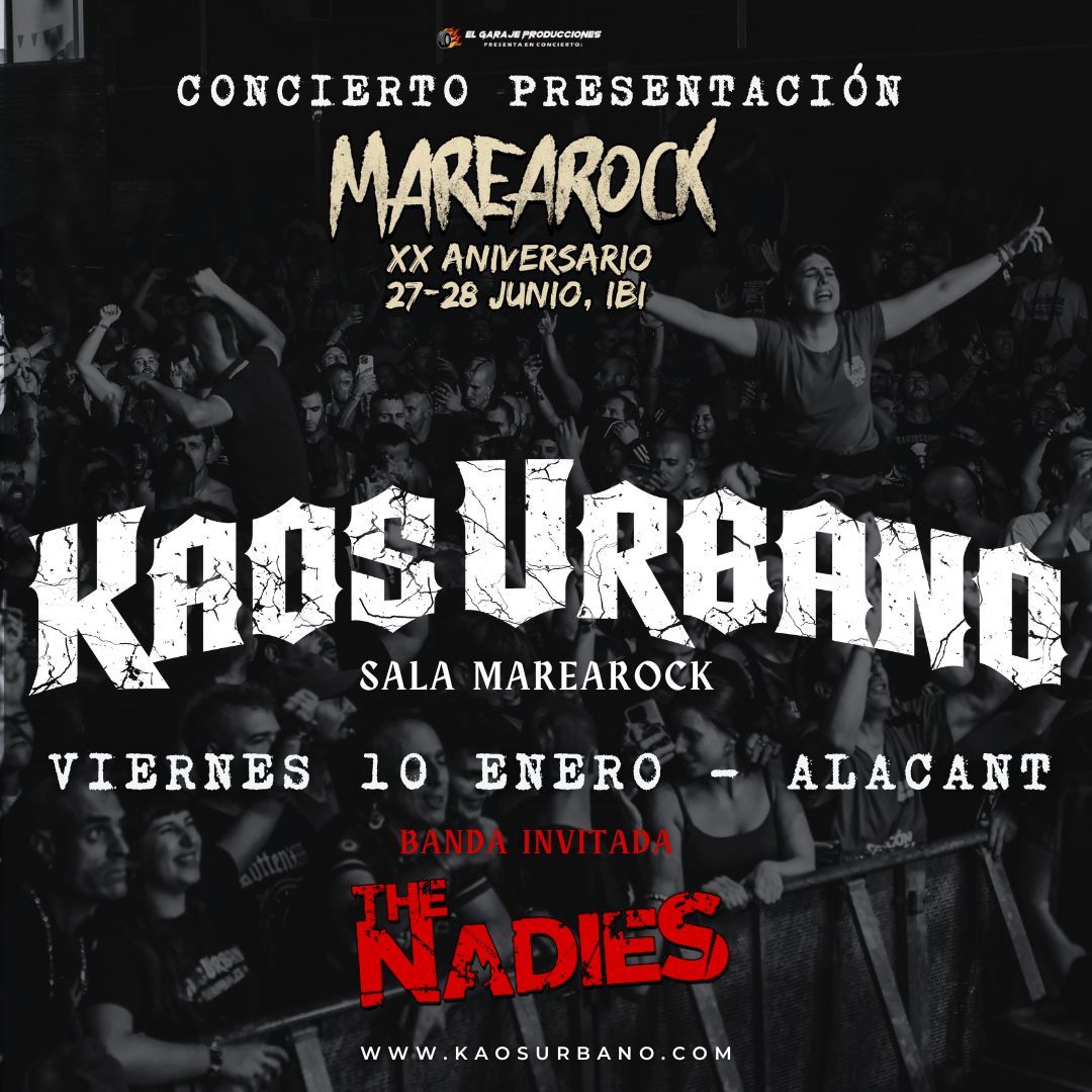 KAOS URBANO + THE NADIES @ Presentaci\u00f3n MAREAROCK FESTIVAL 2025 (** Aniversario)