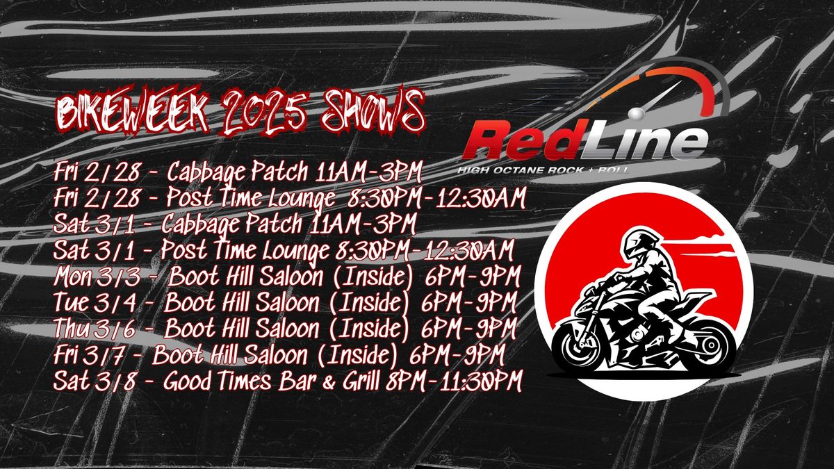 RedLine ROCKS Bike Week at Cabbage Patch