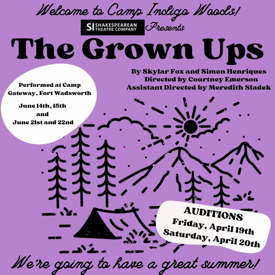 SIST Audition Announcement: The Grown-Ups by Skylar Fox and Simon Henriques
