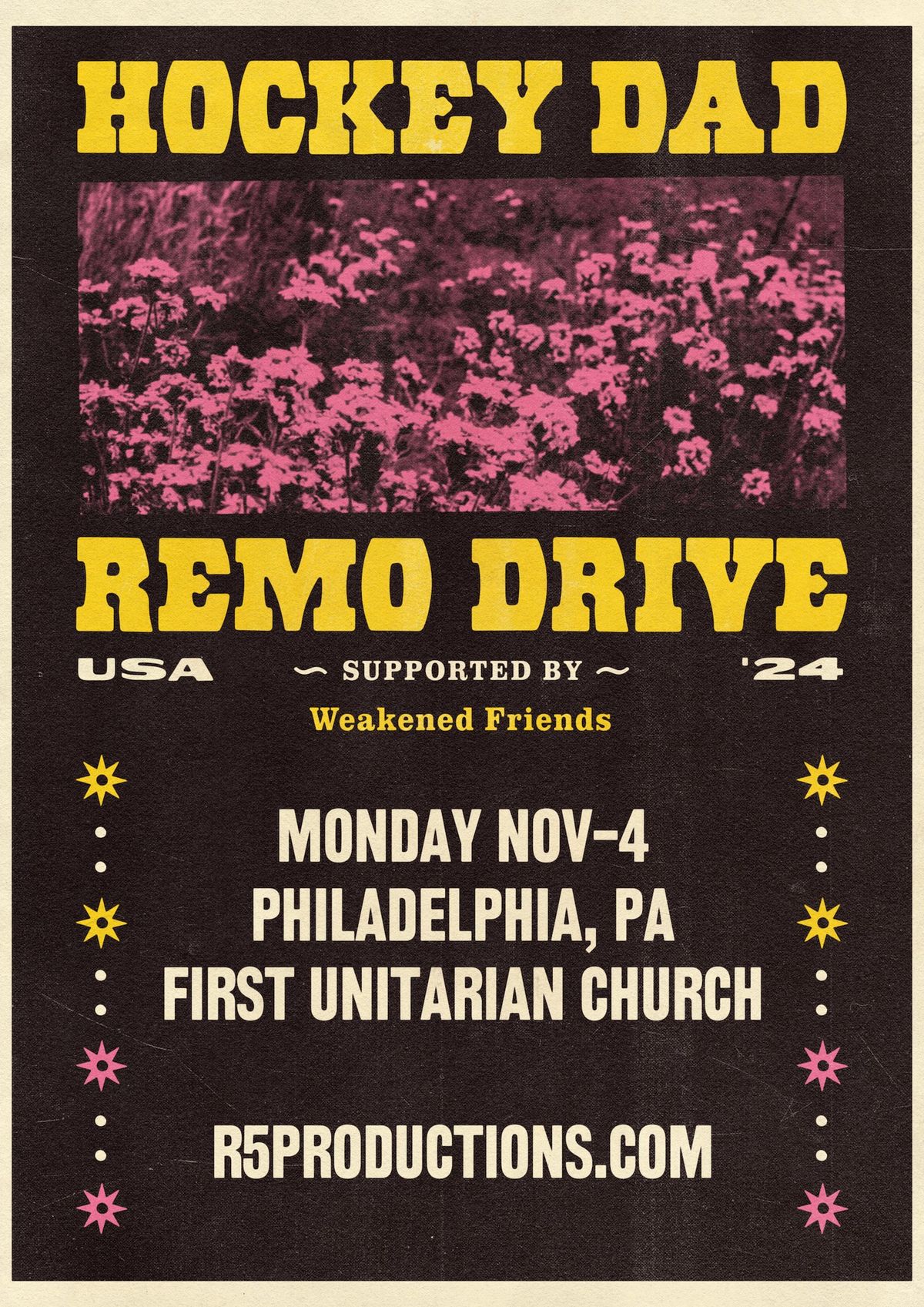 Hockey Dad & Remo Drive w\/ Weakened Friends at the First Unitarian Church