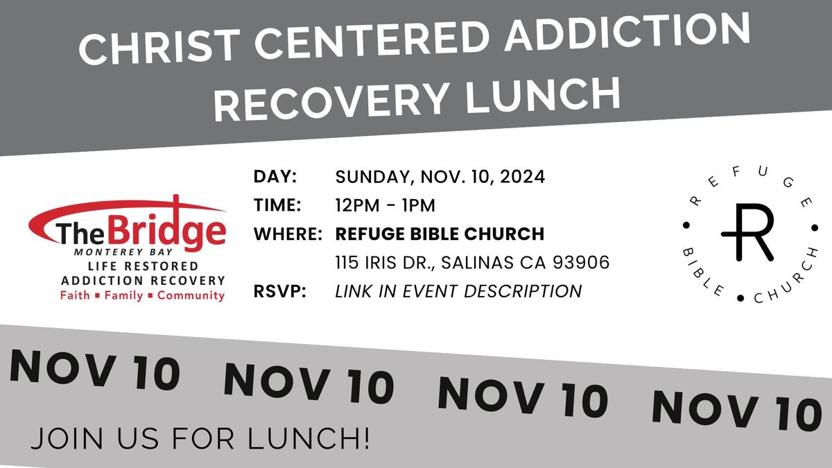 Christ Centered Addiction Recovery Lunch