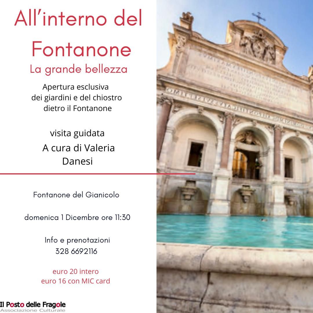 All'interno del Fontanone - Visita guidata