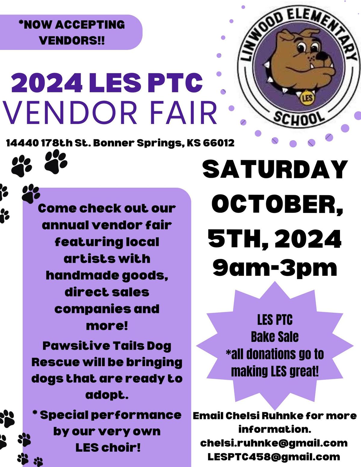 2024 LES PTC Vendor Fair