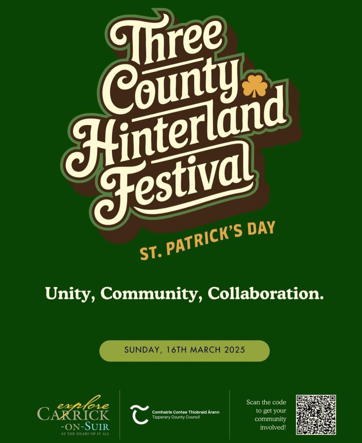 St Patrick\u2019s Day \u2618\ufe0f Three County Hinterland Festival 