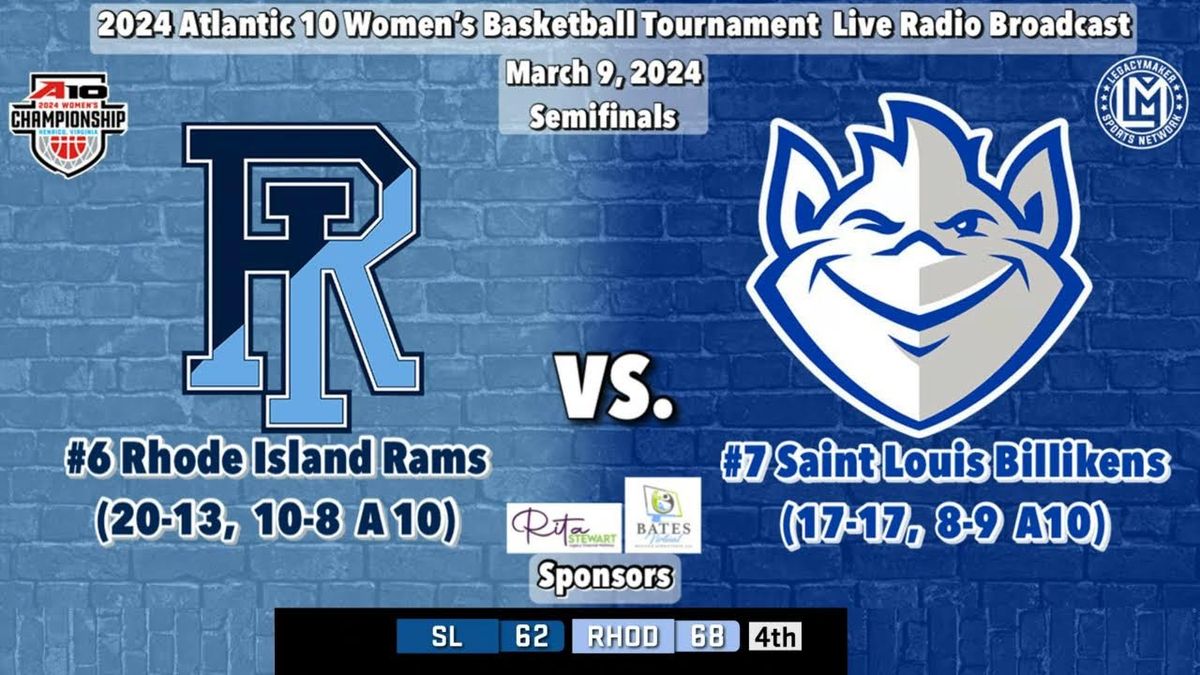 Rhode Island Rams at Saint Louis Billikens Womens Basketball