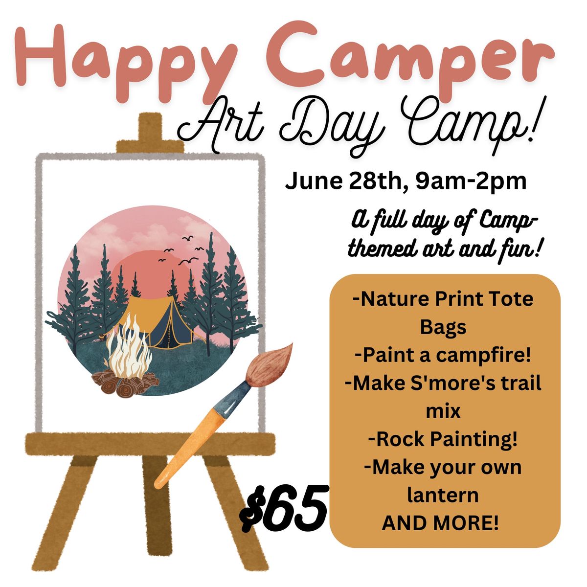 Happy Camper Art Day Camp!