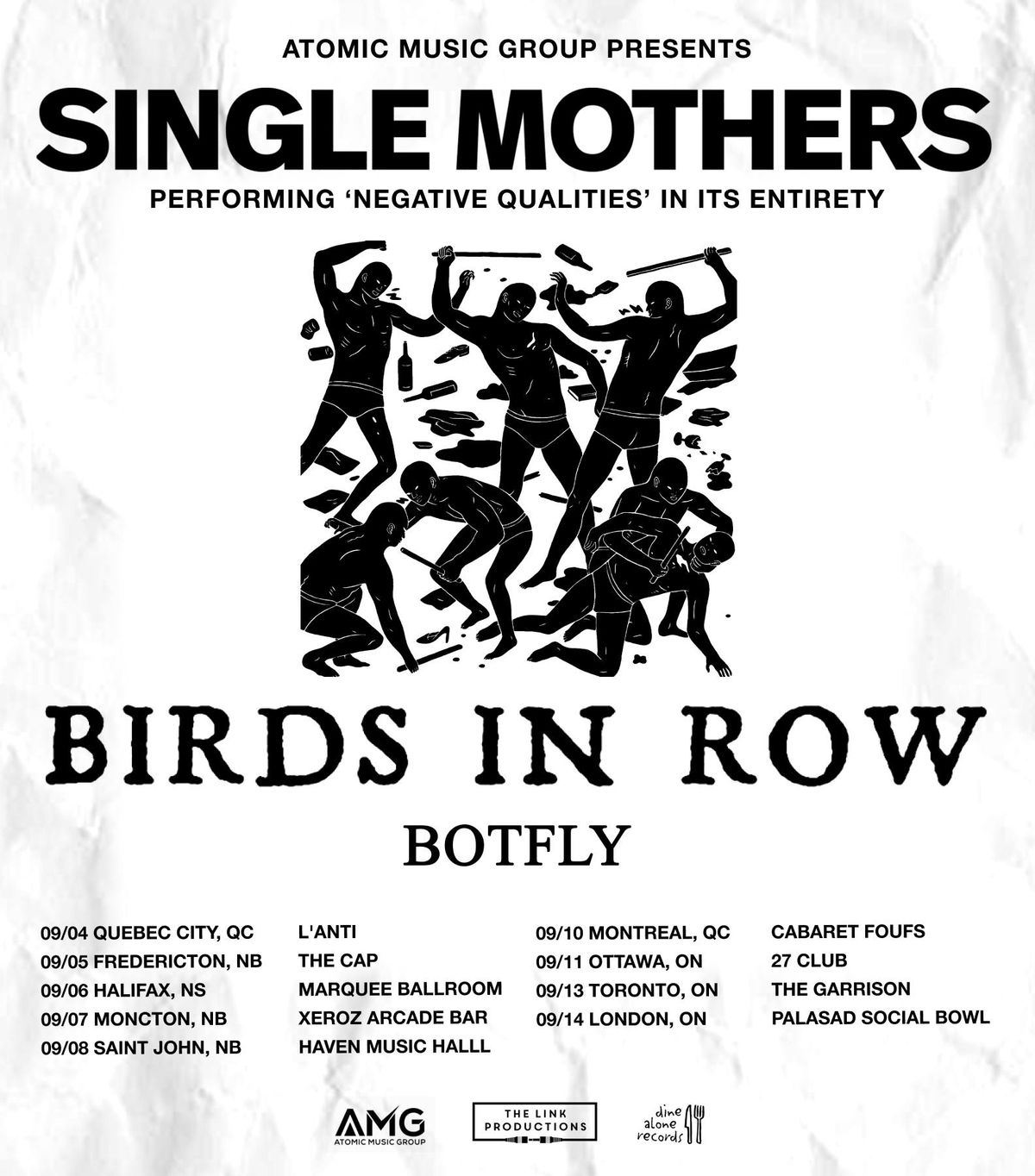 Single Mothers w\/ Birds in Row, Botfly & Pavel Stroke