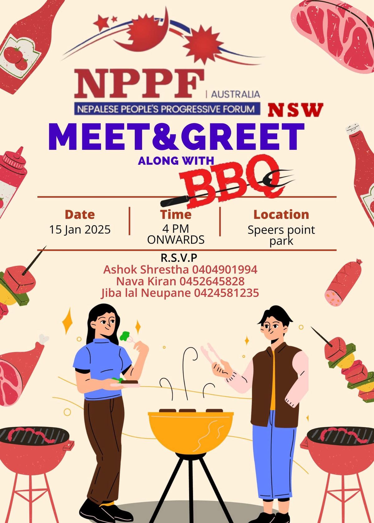 Meet and greet with BBQ 