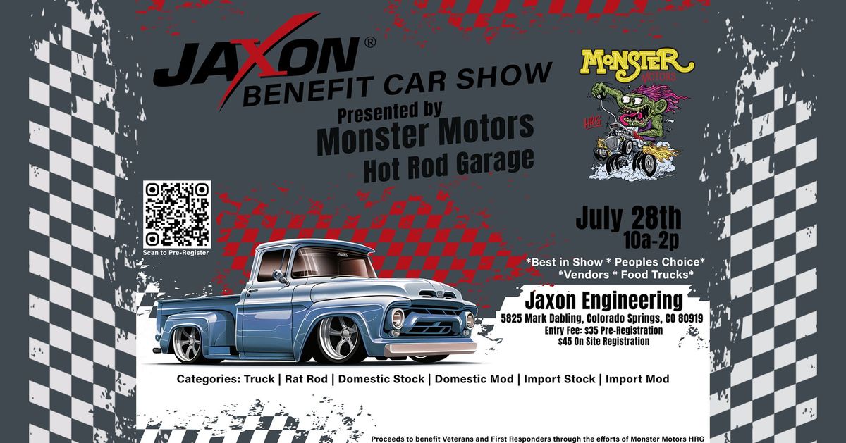 Jaxon Benefit Car Show Presented by Monster Motors Hot Rod Garage