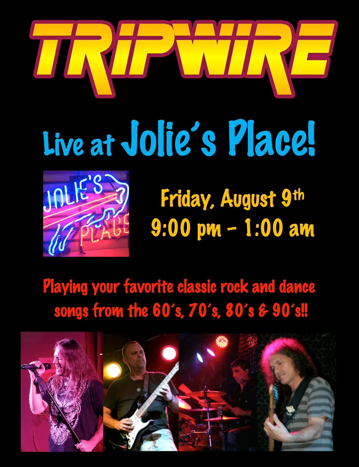 Tripwire Returns to Jolie's Place!