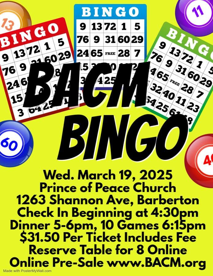 BACM Bingo