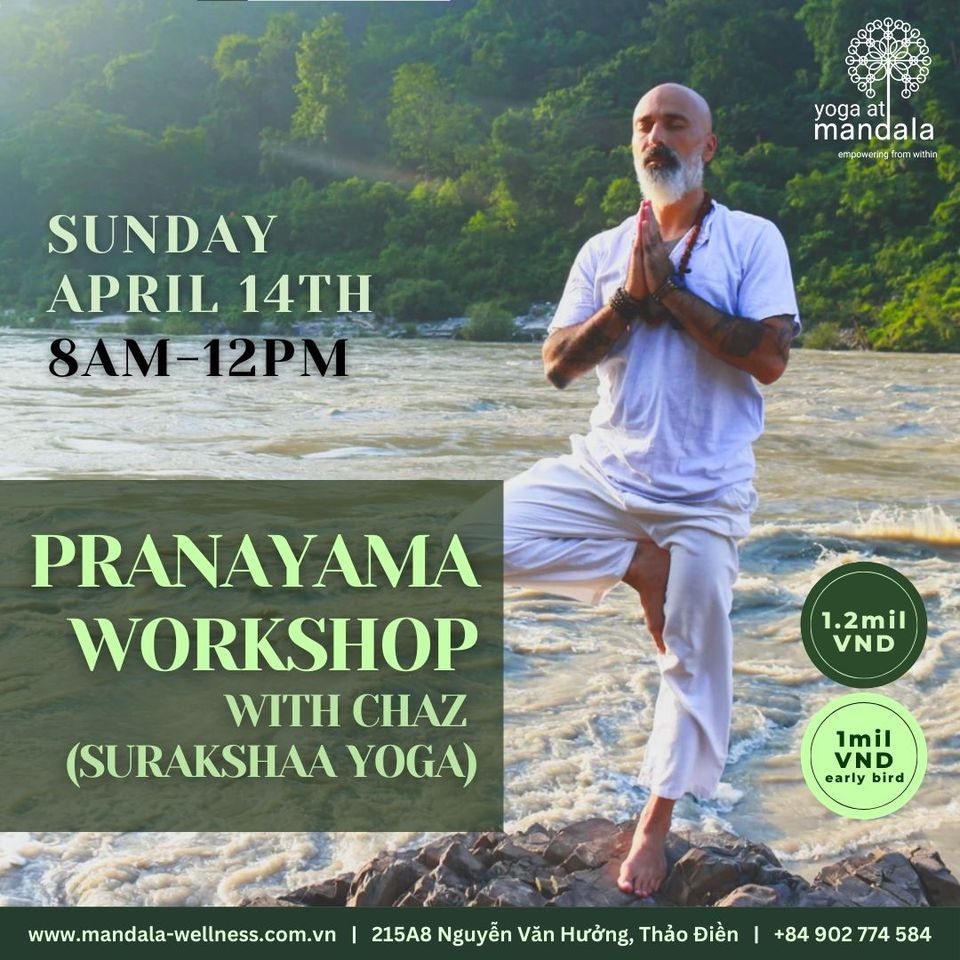 APRIL Pranayama Workshop w\/ Chaz (Surakshaa Yoga)
