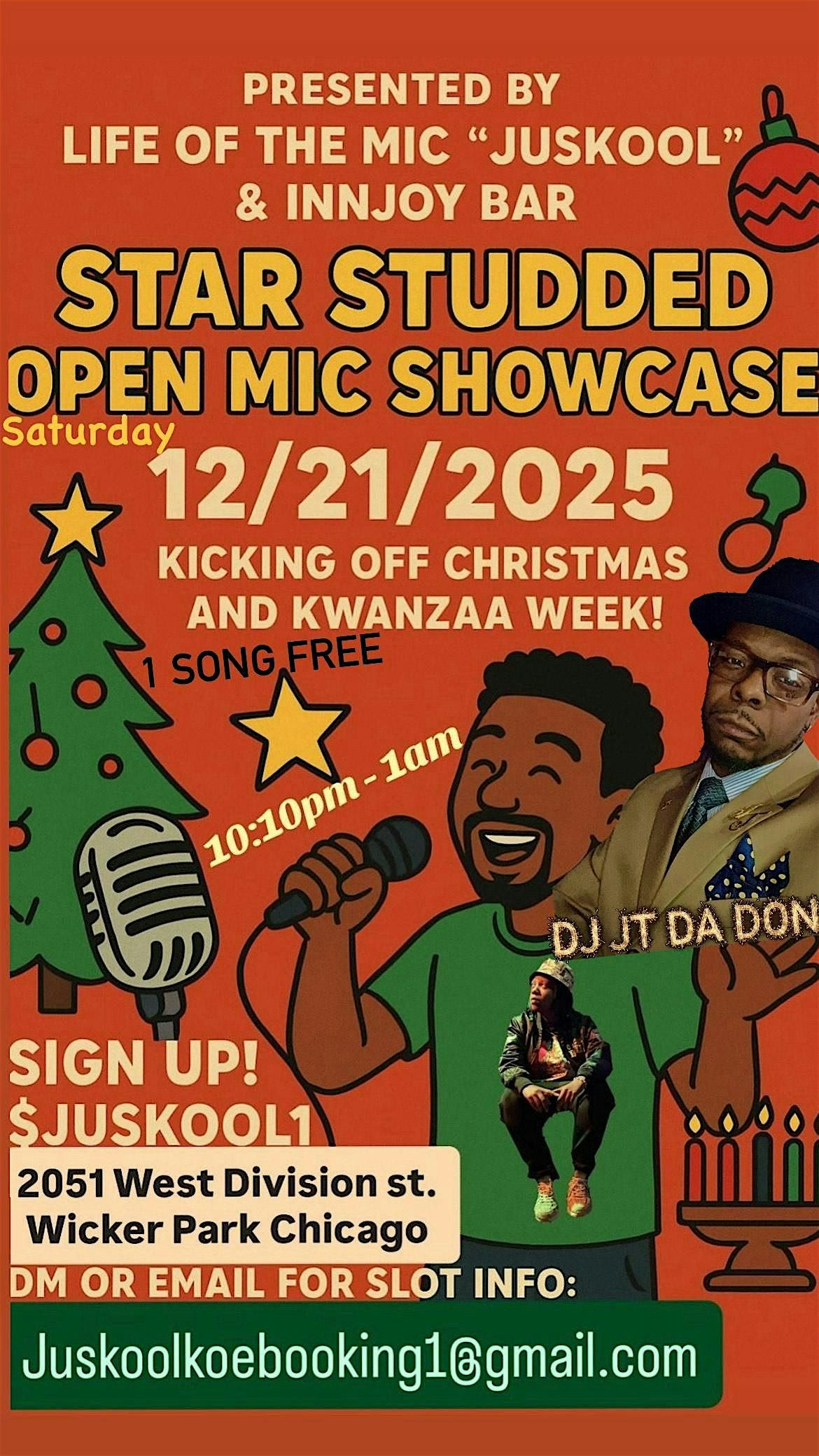 Star Studded Open Mic Music Showcase